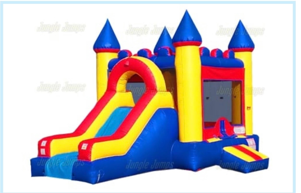 CO-1480-B combo bounce house with slide